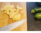 A picture of step 2 of Courgette in Poppy seeds sauce.