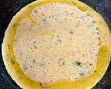 A picture of step 5 of My left Over Chicken,Bacon & Cheese Omelette 🤩.