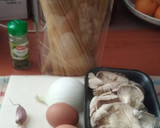 Foto del paso 1 de la receta: Espaguetis con setas a mi manera
