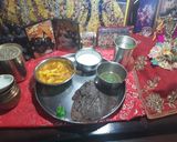 A picture of step 4 of Aaloo Paneer (For Navratri Fasting).