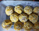 Foto langkah ke 7 dari resep Bola-bola ubi ungu coklat lumer.