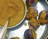 A picture of step 6 of Chettinad brinjal (kathirikai) masala.