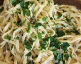 Foto del passaggio 3 della ricetta Tagliolini alle vongole e crema di pistacchio