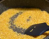 A picture of step 4 of Instant Moong Dal Halwa.