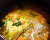 A picture of step 4 of Peas Pulao in pressure cooker.