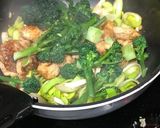A picture of step 6 of Stir Fried Chicken with Purple Sprouting Broccoli.