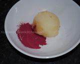 A picture of step 2 of Coloured potato balls.
