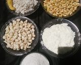 A picture of step 1 of Kunun soya beans.