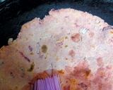 A picture of step 4 of Beetroot Thepla.