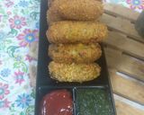 A picture of step 8 of Sweet corn cutlets.