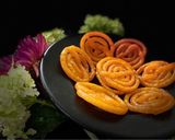 A picture of step 14 of Kesar Jalebi.