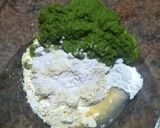A picture of step 2 of Green peas Dhokla.