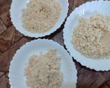 A picture of step 3 of Coconut laddou.