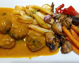 Foto del paso 10 de la receta: Albóndigas de ternera y salsa tailandesa con verduras