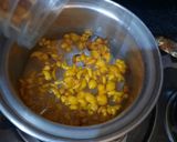 A picture of step 3 of Boondi dahi bara.