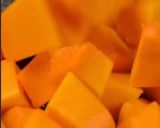 A picture of step 1 of Easy Sweet and Sour Butternut Squash Curry.