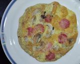 A picture of step 5 of Sausage Mushroom Omelette.