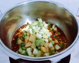 A picture of step 3 of Ayurvedic Detox Satvik vegetable Khichdi is One pot meal for immunity and fitness.