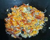 Foto langkah ke 4 dari resep 10. Nasi Goreng Bumbu Rendang.