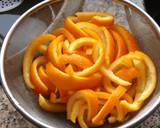 Foto del paso 3 de la receta: Bastoncitos de cáscara de naranja confitados (abrillantadaos)