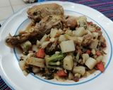 Foto del paso 6 de la receta: Pollo en su jugo con verduras 🍗🥦🥕🥔