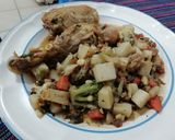 Foto del paso 6 de la receta: Pollo en su jugo con verduras 🍗🥦🥕🥔