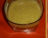 A picture of step 3 of Orange juice ki thandai ki icecream.