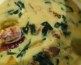 Gambar langkah 5 resipi Masak Lemak Labu Kuning, Ikan Gelama Asin & Pucuk Manis.