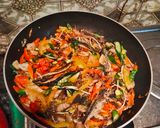 Foto langkah ke 3 dari resep Tumis terong, klotok dan asin cumi ijo ale.