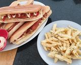 Φωτογραφία βήματος 6 της συνταγής Hot dogs με πατάτες! 🌭🌭🌭