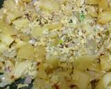 A picture of step 4 of Anday Aloo.
