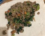 Foto del paso 4 de la receta: Calzone relleno de carne y verduras