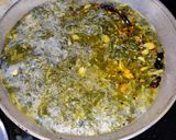 A picture of step 7 of Ghora saga Chuna paka saga.
