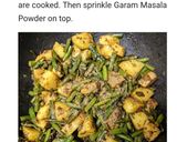A picture of step 2 of Aloo beans ki sabji.