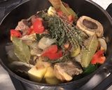 Une image de l'étape 20 de Chevreau aux légumes et os à moelle façon pot au feu revisité.