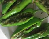 A picture of step 3 of Rajasthani mirch wada.