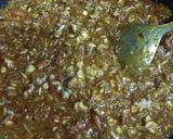 A picture of step 4 of Masala dry fruit gur chikki.