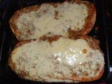 Calabaza rellena con arroz y carne picada