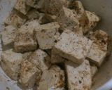 A picture of step 1 of Peppered Tofu.