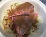 A picture of step 4 of Lamb shank tagine (cooked in a tagine pot).