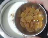 A picture of step 3 of Dry Fruit Sweet Raita.