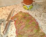 Foto del paso 3 de la receta: Rollo de carne relleno de espinaca y queso