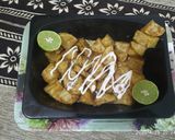 A picture of step 3 of Chatpati Aloo chaat.