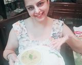 A picture of step 7 of Punjabi Kadhi Pakora with Rice.
