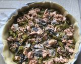 Une image de l'étape 2 de Quiche brocolis saumon chèvre.