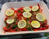 Une image de l'étape 9 de Saumon au poivron rouge, aneth et citron.