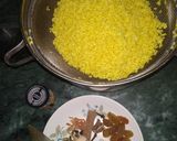 A picture of step 1 of Meetha Kanika.