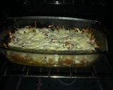 Foto del paso 3 de la receta: Pastel de papa con carne y espinaca 🥔🥩🌱🍄
