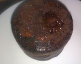 A picture of step 6 of Eggless choco molten lava cake.