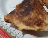 A picture of step 6 of Tortila, lentil samosa.
